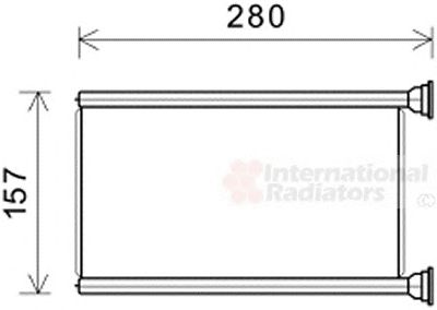 VAN WEZEL 21006069 -  Теплообменник, отопление салона